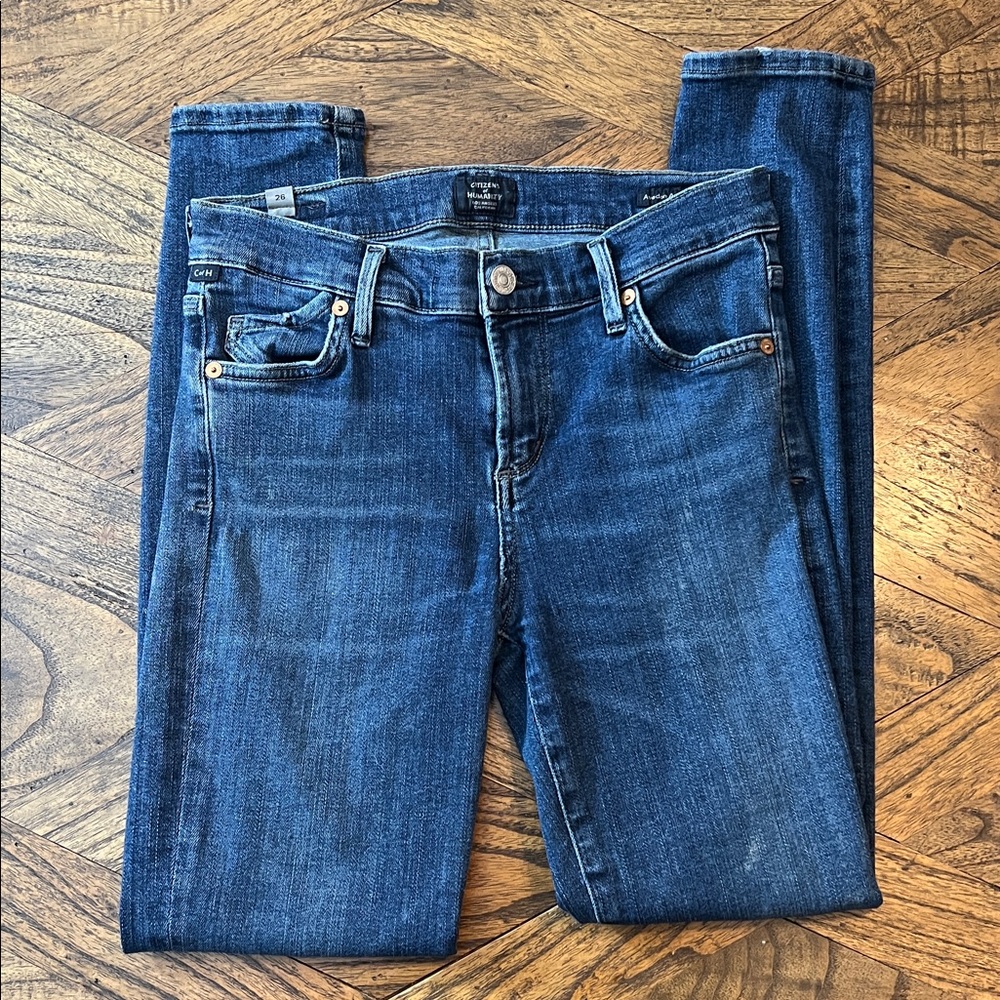 Citizens of Humanity Ultra Skinny Avedon Ankle Blue Jeans, Stretch, Size 26 - Picture 2 of 6